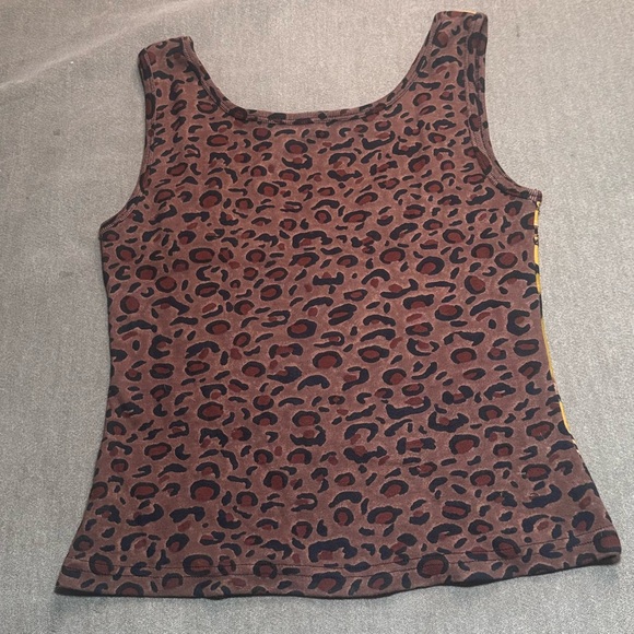 Vintage Chaudry KC Jungle Tiger & Leopard Tank Top - Picture 4 of 6